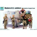 Figurines maquettes Modern U.S. soldiers Logisitcs Supply Team