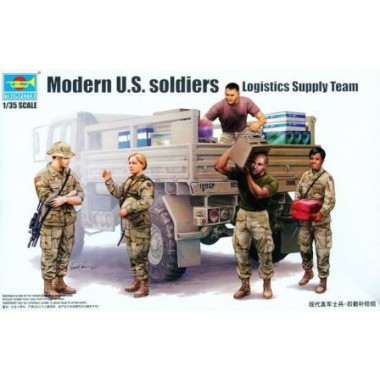 Figurines maquettes Modern U.S. soldiers Logisitcs Supply Team Figurines maquettes Modern U.S. soldiers Logisitcs Supply Team