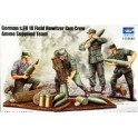 Figurines maquettes German s.FH 18 Field Howitzer Gun Crew/Ammo Supplied Team