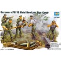 Figurines maquettes German s.FH 18 Field Howitzer Gun Crew
