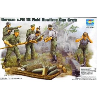 Figurines maquettes German s.FH 18 Field Howitzer Gun Crew Figurines maquettes German s.FH 18 Field Howitzer Gun Crew
