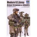Figurines maquettes Modern U.S. Army Armor Crewman & Infantry