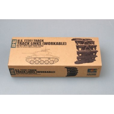 Maquette U.S. T72E1 steel track for U.S. M24 light tank (early) Maquette U.S. T72E1 steel track for U.S. M24 light tank (early)
