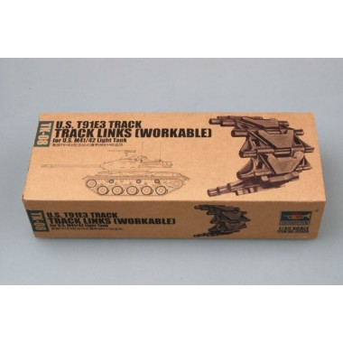 Maquette U.S. T91E3 track for U.S. M41/42 light tank Maquette U.S. T91E3 track for U.S. M41/42 light tank