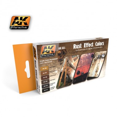 Rust Effect Colors Set, 6x17ml Rust Effect Colors Set, 6x17ml