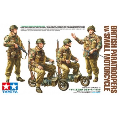 Maquette British Paratroopers with Small Motorcycle Maquette British Paratroopers with Small Motorcycle