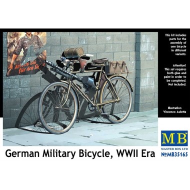 Maquette German military bicycle, WWII Era