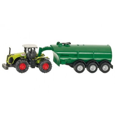 Miniature Tracteur Claas Xerion Avec Remorque Épandage Miniature Tracteur Claas Xerion Avec Remorque Épandage