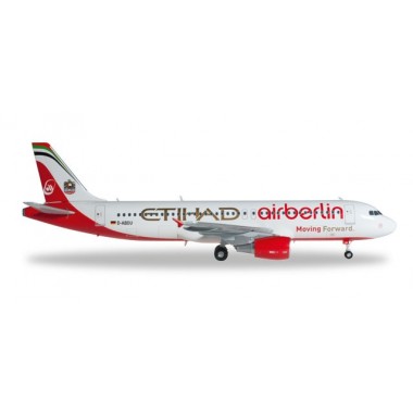 Miniature Airbus A320 "Moving Forward" D-ABDU Air Berlin- Etihad Airways