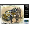 Figurines Maquette Hitching a ride US Paratroopers and Civilians 