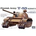 Maquette Finnish Army T-55 w/KMT-5
