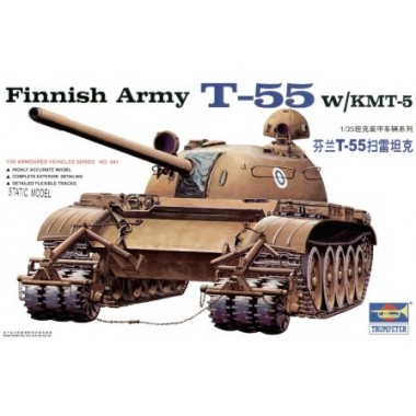 Maquette Finnish Army T-55 w/KMT-5 Maquette Finnish Army T-55 w/KMT-5