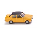 Miniature Ford Escort Jaune Toit Noir 