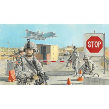 Maquette Check Point et Soldats US Maquette Check Point et Soldats US