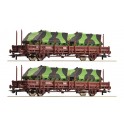 Coffret de 2 wagons à rancher des DSB, Epoque 4-5