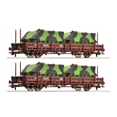 Coffret de 2 wagons à rancher des DSB, Epoque 4-5 Coffret de 2 wagons à rancher des DSB, Epoque 4-5
