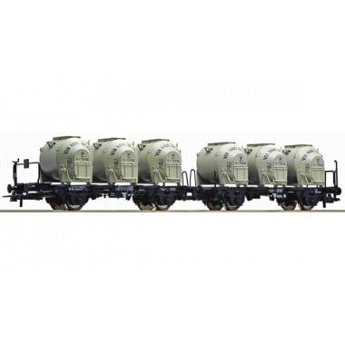 Wagon porte conteneurs double de la DB, Epoque 4 Wagon porte conteneurs double de la DB, Epoque 4