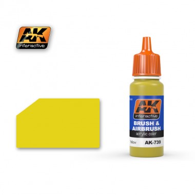 Yellow, peinture acrylique Pot 17 ml