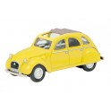 Miniature Citroën 2CV Capote Ouverte jaune