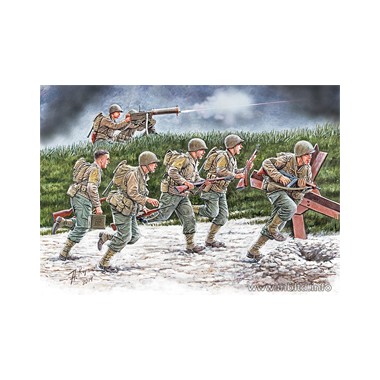 Figurines maquettes soldats américains, Opération Overlord, 2ème GM 1944 Figurines maquettes soldats américains, Opération Overlord, 2ème GM 1944