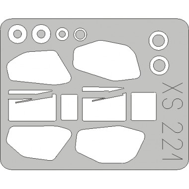 Masquage A-129 Mangusta pour Italeri Masquage A-129 Mangusta pour Italeri