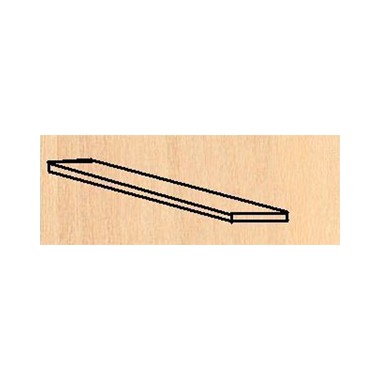 Pack de baguettes de plaquage, tilleul 0,6x4x1000 mm, 25 unités