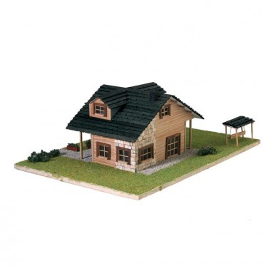 Maquette en bois Chalet Moderne