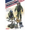 Maquette U.S. explosive ordonance disposal specialists and robots