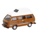 Miniature VW T3 Camping Car Westfalia avec Tente Marron