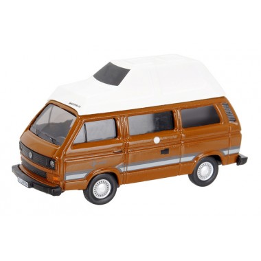 Miniature VW T3 Camping Car Westfalia avec Tente Marron