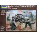 Figurines German 7,5 cm PaK 40 and Soldiers