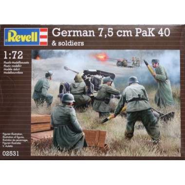 Figurines German 7,5 cm PaK 40 and Soldiers Figurines German 7,5 cm PaK 40 and Soldiers