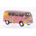 Miniature Volkswagen T1 Bus "Flower Power" Hippie