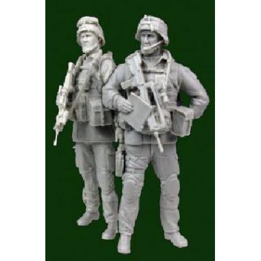 Figurines officier et tireur Famas - Armée française 2015