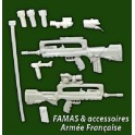Set armement (famas et accesoires) armée française moderne