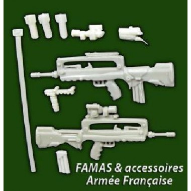 Set armement (famas et accesoires) armée française moderne