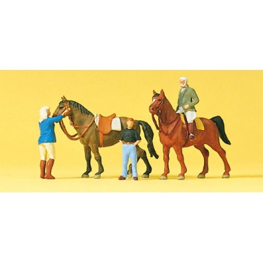 Figurines personnages école équitation Figurines personnages école équitation