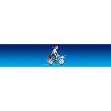 Figurines Cycliste avec feux fonctionnels