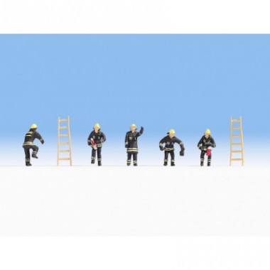Figurines Pompiers (vêtements de couleur noire) Figurines Pompiers (vêtements de couleur noire)