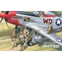 Figurines maquette Pilote et personnel au sol USAAF