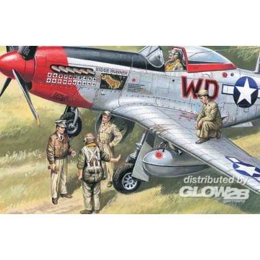Figurines maquette Pilote et personnel au sol USAAF Figurines maquette Pilote et personnel au sol USAAF