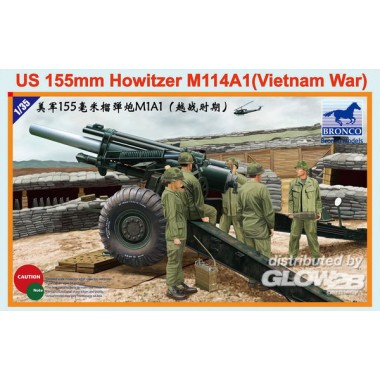 Maquette Canon US 155 mm Howitzer M114A1 Guerre du Vietnam