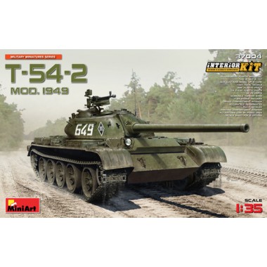 Maquette char soviétique T-54-2 avec kit d'intérieur Maquette char soviétique T-54-2 avec kit d'intérieur