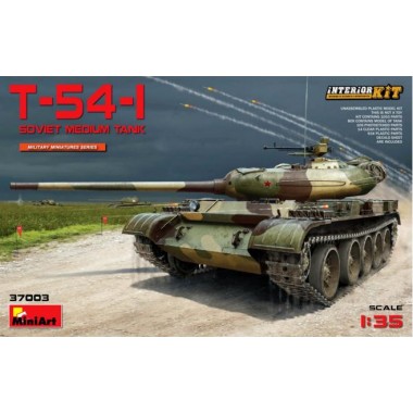 Maquette char soviétique T-54-1 avec kit d'intérieur Maquette char soviétique T-54-1 avec kit d'intérieur