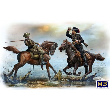 Figurines Maquette Cavalier Allemand et Britanique Figurines Maquette Cavalier Allemand et Britanique