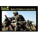 Figurine maquette Caesar Miniatures: Soldats US en action, set n°2
