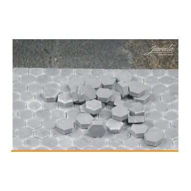 Pavés hexagonales gris foncé - 540 pièces Pavés hexagonales gris foncé - 540 pièces