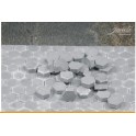Pavés hexagonales gris foncé - 270 pièces