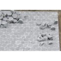 Assortiment de pavés hexagonales gris foncé 