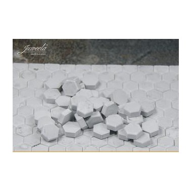 Pavés hexagonales gris clair - 270 pièces